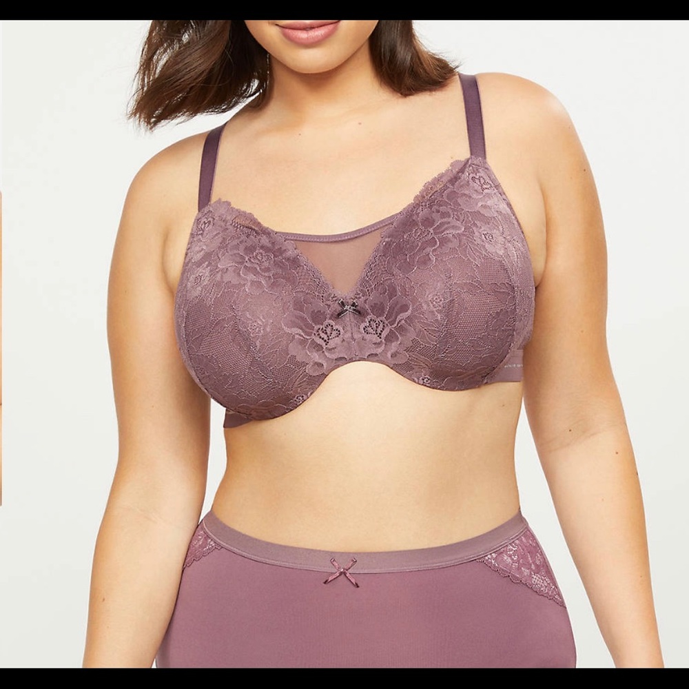 Modern Lace & Mesh Lightly Lined Full Coverage Bra